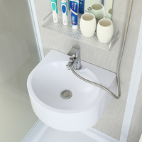 Jeux de dosettes de salle de bain modulable, pré-assemblée, avec toilettes, tout en un, salle de douche