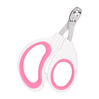 Ciseaux à ongles multifonctionnels pour animaux de compagnie, sûrs et anti-perforation, avec poignée souple antidérapante, pour le toilettage des ongles des petits chats