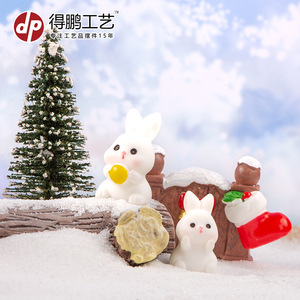 ตุ๊กตาซานตาคลอสเรซิ่น ของตกแต่งคริสต์มาส สำหรับใช้ภายในอาคาร ผิวมันเงา D1495 - Product Image 3