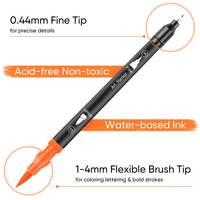 34 Uds artista fino y pincel rotuladores para colorear para diario nota tomar letras caligrafía dibujo arte artesanía suministros Kit