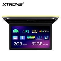 Monitor de Techo para Auto XTRONS de 15.6 Pulgadas, 1920x1080 IPS, Pantalla Táctil Abatible, Android, con Sonido Superior y Entrada HD, Reproducción de Video 4K