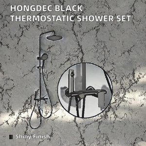 Set moderno miscelatore <span class=keywords><strong>doccia</strong></span> in ottone a 4 funzioni cromato lucido <span class=keywords><strong>con</strong></span> <span class=keywords><strong>doccia</strong></span> a mano <span class=keywords><strong>e</strong></span> testa antipioggia in testa - Product Image 2