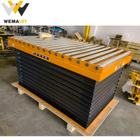 Table élévatrice à ciseaux électrique DG, chariot élévateur stationnaire, plateforme personnalisée 1300x820mm, acier allié robuste, 2 personnes