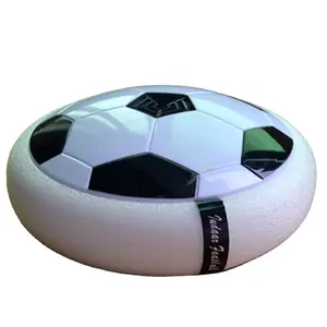 Flashing Kick Football Toys Soccer Balls Air Power Disc LED Light Gliding Hovering Multi-Surface Football Game Toy Kids Gift