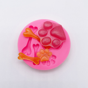 B0005 <span class=keywords><strong>Animaux</strong></span> et insectes Éléphant, Ours, Chien, Crocodile, Serpent Moule à Gâteau en Silicone Bonbon Chocolat Fondant Sugarcraft, Moule à Savon - Product Image 5