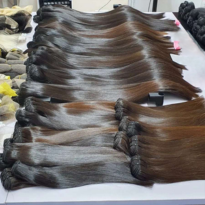 Extensioni di Capelli Umani Remy Lisci Brasiliani, 1/3 Pezzi, Colorati Ombré Rosso Borgogna, Biondo 27, Marrone - Product Image 2