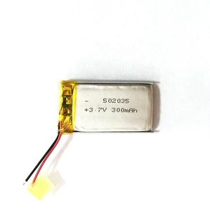 502035 300mAh <span class=keywords><strong>3</strong></span>,7 V hard case drone enrich power lithium polymer battery cells - Product Image 3