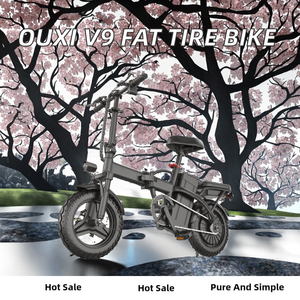 Vélo électrique pliable V9 Fatbike, entrepôt allemand, 20 pouces, 48V 250W 15Ah, moteur sans balais solaire, 7 vitesses, freins à disque, longue autonomie - Product Image 2