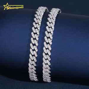 Existencias Locales en EE. UU., Pulsera de Eslabones Cubanos de 6 mm de Alta Calidad, Joyería de Rapero con Diamantes Moissanite, Cadena Cubana, Libre de Aranceles - Product Image 2