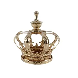 Wedding Metal Candle Holders Gold Crown Candle Holder Stand For Table Centerpiece Decoration