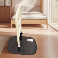 Barre d'appui mobile pour salle de bain et toilettes, aide à la sécurité et à la mobilité pour personnes à mobilité réduite