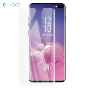 In stock s10 uv screen protector nano liquid full screen 3d curved tempered glass for samsung S10