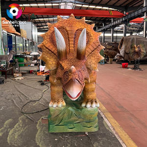 Dinosaurio Animatrónico de Fábrica, Modelo de Triceratops que Pone Huevos para Parque Temático - Product Image 1