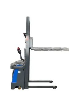 China Electric Forklift Manufacturer Hydraulic Lifting Equipment 1.5T 2.0T Station Driven Fully Electric Stacker Truck