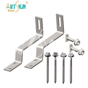 Toit de tuiles crochets de tuiles solaires systèmes de montage de panneaux solaires PV structure de montage de panneaux solaires en aluminium | ART SIGN - Product Image 2