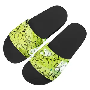 Zwarte Kunst Afrikaanse Meisjes Print On Demand Vrouwen Custom Slide Sandaal Slipper