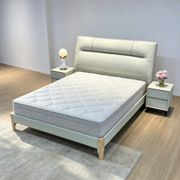 Lit en cuir moderne fabriqué en Chine, lit rembourré, meubles de chambre à coucher, cadre de lit adapté à tous les styles de chambre à coucher