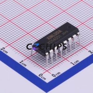 ชิปวงจรรวม XD14051 DIP-16ของแท้ใหม่ล่าสุดสวิตช์สัญญาณตัวแปลงสัญญาณมัลติเพล็กเซอร์ - Product Image 1