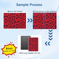 Casing Kindle PU Custom Print OEM untuk Colorsoft 2024 Paperwhite 6 Basic Auto Wake/Sleep dengan Tali Pegangan