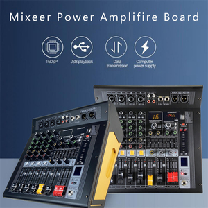 Consola de Mezclas Digital Profesional GAX-EX4, Equipo Musical de Estudio, Mezclador de DJ para Grabación, Sonido de Audio con Amplificador - Product Image 6