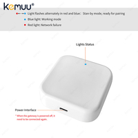 KEMUU TTLock TTHotel 2.4G Smart Gateway WiFi Hub, Desbloqueo Remoto, Cerradura Inteligente para el Hogar