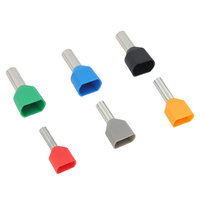Apton TE Double Wire Ferrule # Connecteur à sertir double isolé en cuivre étamé 24-1 AWG pour cordon, borne de câble, cosse de câble CE