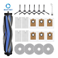 Kit d'accessoires pour aspirateur robot Lefant M3/M3 Max, brosse principale, sacs à poussière, filtres HEPA, tampons de nettoyage, brosses latérales, pièces de rechange