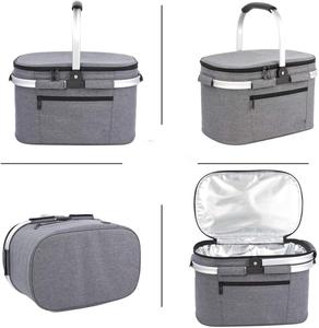 Bolsa térmica de neopreno con logotipo personalizado para <span class=keywords><strong>Picnic</strong></span>, bolsa térmica aislante para exteriores, fiambrera, refrigerador de alimentos, <span class=keywords><strong>cesta</strong></span> portátil para <span class=keywords><strong>Picnic</strong></span> - Product Image 3