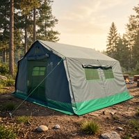 Tente d'expédition militaire de qualité supérieure, personnalisée, en toile résistante, imperméable, pour le camping en plein air, 10 personnes