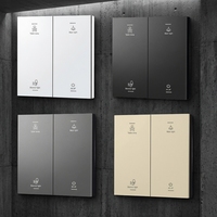 Interruptor de Pared Inalámbrico Inteligente con Botón Físico, Cable Neutro y de Fase, Control por Voz Alexa, 10A, IP22, Control de Luz de Cuatro Vías para el Hogar