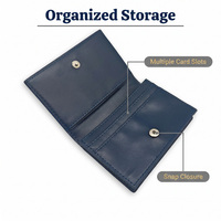 Porte-cartes de crédit multi-cartes en cuir végétalien gaufré de qualité supérieure pour collectionneurs, accessoire de voyage design