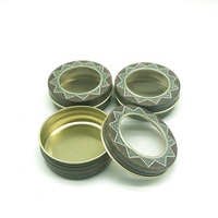 Bocal en aluminium coloré rond de 40ml Boîte en aluminium de stockage au safran