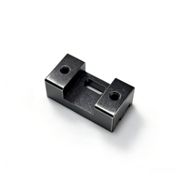 Gabarit de positionnement personnalisé pour fraisage CNC, en aluminium anodisé dur noir, pour équipement d'assemblage automatisé