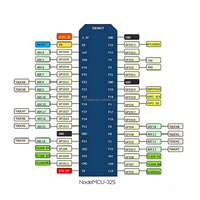 Placa de Desarrollo ESP-32S WiFi/ con 16MB, 32 bits, Tipo-C, Módulo de Puerto Serie ESP-WROOM-32S para Kit de Experimentos IoT en el Aula