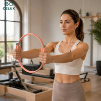 Anneau de Pilates Premium pour l'exercice et le fitness, cercle de musculation pour sculpter le corps, entraînement de résistance en gym et yoga, en silicone et fibre de verre