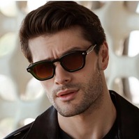 Les nouvelles lunettes de soleil rondes transfrontalières; lunettes de soleil rétro glamour à la mode pour hommes et femmes