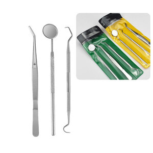 Stainless steel dental tool set, dental oral cleaning tools, endoscope, tooth picks, tartar removal, stain removal, and plaque - Product Image 3