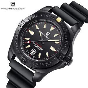 Pagani Design 1 piece minimum order automatic mechanical dive glow watches stainless steel watch