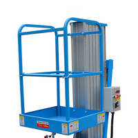 Lève-matériaux manuel en aluminium KCCL, hauteur de levage 5,7 m, capacité 120-150 kg, chariot élévateur portable à manivelle pour entrepôt