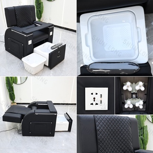 Sillón de Manicura y Pedicura sin Tuberías para Damas para Salón, Silla de <span class=keywords><strong>Spa</strong></span> para Pedicura y Manicura Sencilla, Estación de Pedicura - Product Image 2