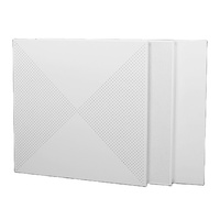 Panneau de plafond ignifuge en aluminium personnalisé 30*30, plaque métallique carrée avec grille de plafond pour la maison, le bureau, la cuisine et la salle à manger
