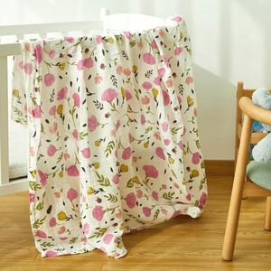 Six Layer Muslin Cotton Gauze Baby <b>Swaddle</b> Blanket Soft & Breathable <b>Newborn</b> Baby Wrap for Bath Towel Stroller - Product Image 4