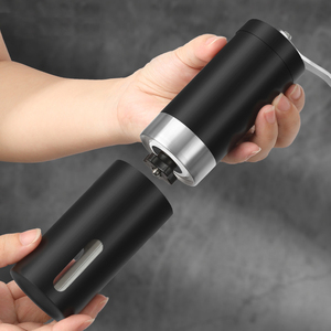 <span class=keywords><strong>Moulin</strong></span> à café manuel moderne en acier inoxydable 304 avec manivelle et cuillère pour la maison et le camping - Product Image 5