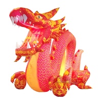 Zhenmei annonçant le dragon chinois gonflable géant pour l'événement