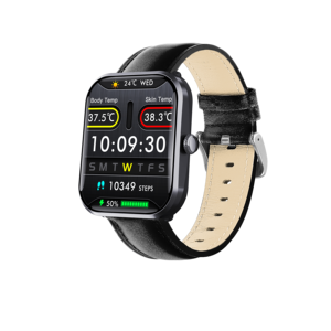 Montre intelligente F96T avec bouton SOS, alerte de température, notification de message, lumière rouge, oxygène sanguin, montre intelligente - Product Image 6