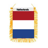 Mini drapeau suspendu pour fenêtre de voiture, drapeau graffiti en tissu Satin Double face de haute qualité, fanion pour Club de Football