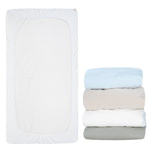 中国定制婴儿床床单透气纯色柔软100%有机棉批发平纹细布婴儿床单 - Product Image 3