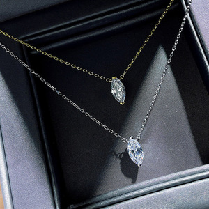 Collar con colgante en forma de oliva para mujer, joyería sencilla y moderna, regalo para uso diario - Product Image 6