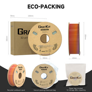 Gratkit 2024 Nieuw Product Zijde Regenboog Pla Filament 1.75Mm 1Kg Spoel - Product Image 6