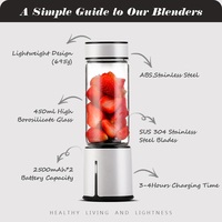 Haute Qualité Rechargeable Petit Usb Sans Fil Électrique Mini Rechargeable 6 Lames Personnel Portable Fruit Juicer Blender Mixer Cup
